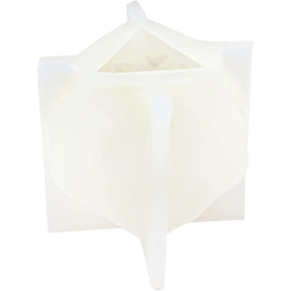 Terning Resin Form Silikone | Diy Terning Form Silikone Form Til Lysfremstilling - Diy Håndværk Lys Resin Form Multifacetteret Til Sæber Lys Sæber Ler