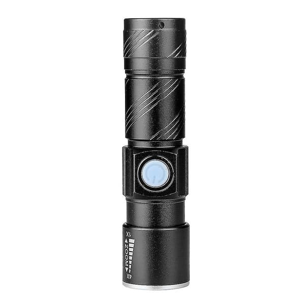 Usb-ladattava polkupyörän taskulamppu Led-pyörä + pidike（A）
