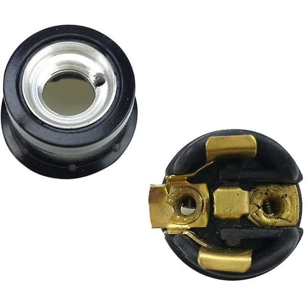 Sort E14 skrue, E14 pæreholder, 4 stk. E14 fatning, E14 fatning pære, solid pære fatning, sort adapter fatning, lampe fatninger dekoration C