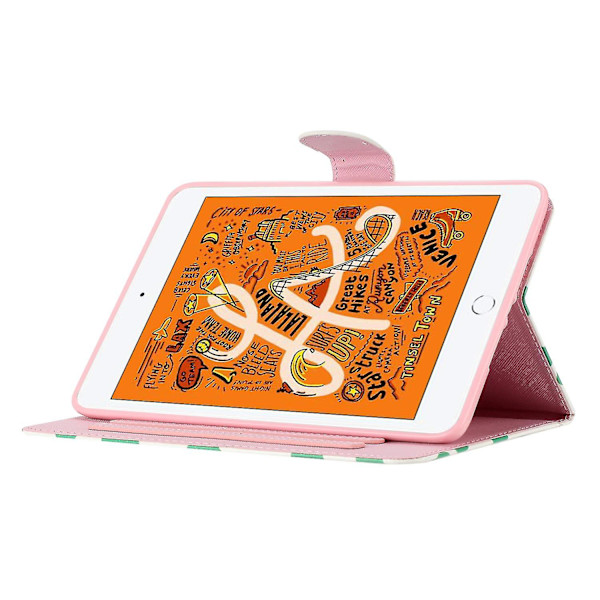 För iPad Air (2013)/Air 2/iPad Pro 9,7 tum (2016)/iPad (2017)/(2018) Punkttryckt skyddande surfplattafodral PU-läder Flip Cover（Vit färgglad prick）