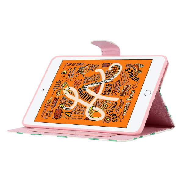 Pistetty suojakotelo tabletille, PU-nahkainen kääntökansi iPad Air (2013)/Air 2/iPad Pro 9,7 tuumaa (2016)/iPad (2017)/(2018) (valkoinen värikäs piste)