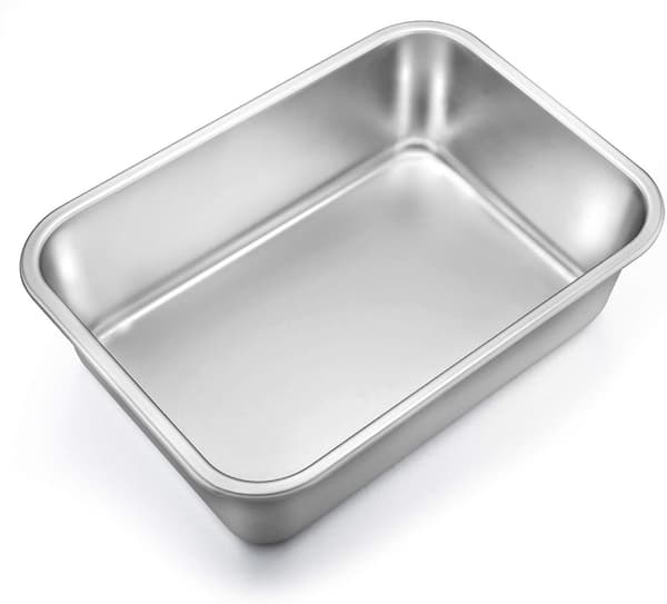 Rektangulär kakform, Brownieform i rostfritt stål,