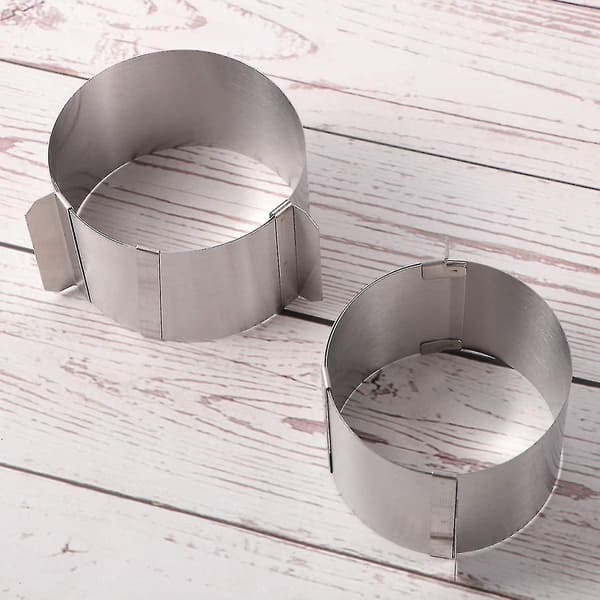 2 stk. Dessert Ring Adjable 6-10cm Mini Kake Ring Ing Ringer S Kake