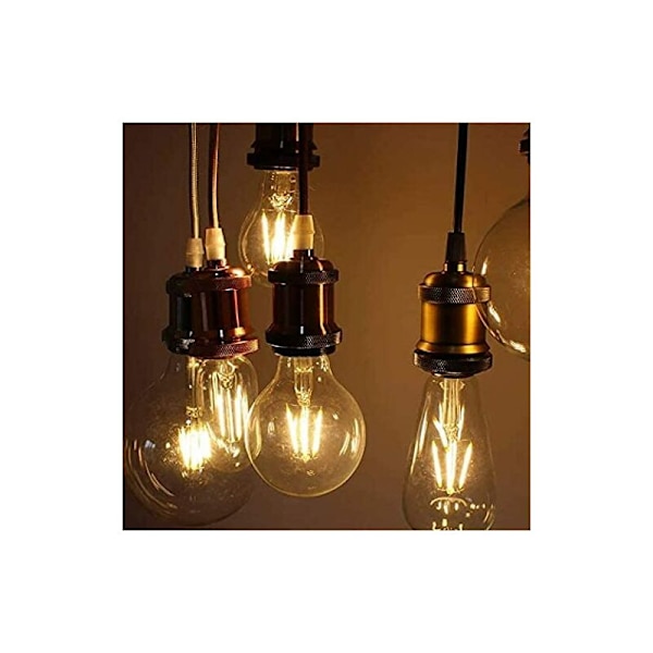 E27 Lampfot - Retro - Antik - Edison - Pendel - Tillbehör för Takbelysning (Brons)