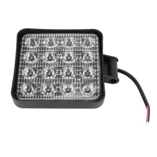 10 stk 48w 6000k LED Spot Beam Kvadrat Arbeidslys Lampe Traktor Suv Truck 4wd 12v 24v