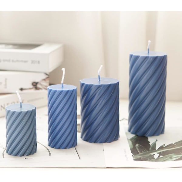 Beibei - 1 stk. lysestøbeform spiralformet voksformningsform DIY lysfremstillingsforsyninger værktøjer 5 * 10 cm