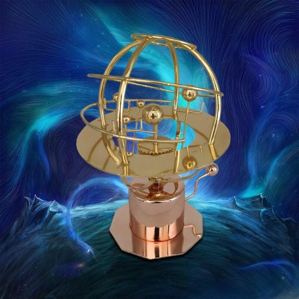 3D Metall Sol System Modell Retro Urverk Planeter Hantverk Kinetisk Konst Asteroid Sol System Modell Skrivbordsdekor