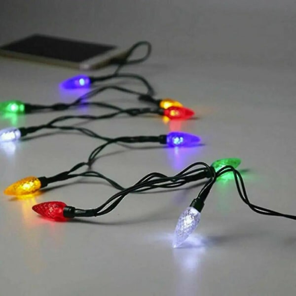 Merry Christmas Lights Usb-kabel Dci Laderledning Lampe Telefon Type C Ladekabel Lysende lys Romdekorasjon（Type C）