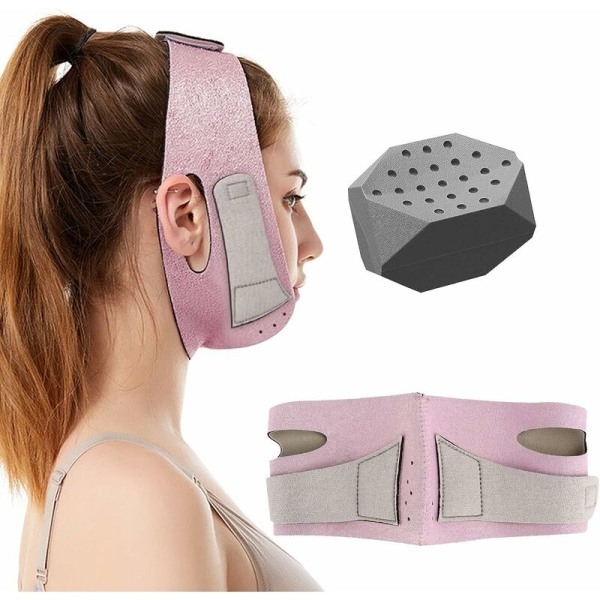 Slimming Mask, Återanvändbar Face Shaping Mask, Anti-Loose Skin Wrinkle Mask (med käktränare)