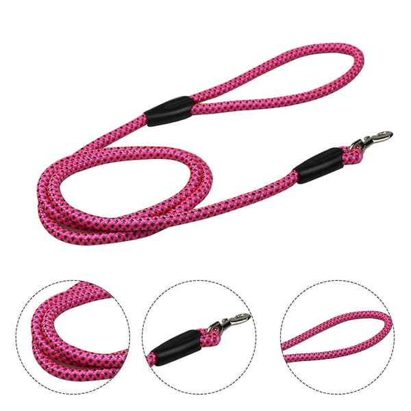 Bekväm grepp Anti-pull nylon hundträningskoppel för små hundar (orange)