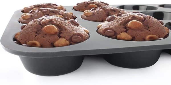 2 stk. runde forme, 12-huls kæmpe kageforme muffinform, bageform til muffins,