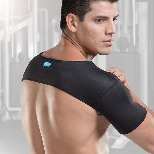 Sport axelvaddar, sova kallt och varma axelband, tyngdlyftning Sport skyddsutrustning för män och kvinnor-XL