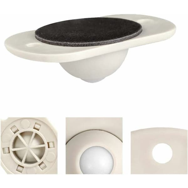 Självhäftande casterhjul Mini Solid Plastic Swivel Wheels 360° Möbelhjul 8-pack