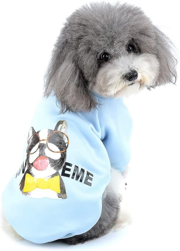 Kläder för små hundar Vinterrock Pull-Overs Bomullspolstrad Sweatshirt Valpjacka Kostym för hund