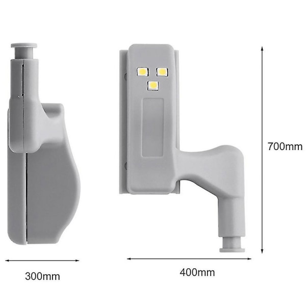 5 stk. Universal LED-lys under skabet Skab Indvendig hængsellampe Køkkenlys