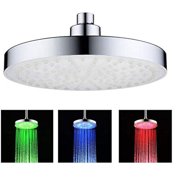 Dusjhode med LED-lys som skifter farge
