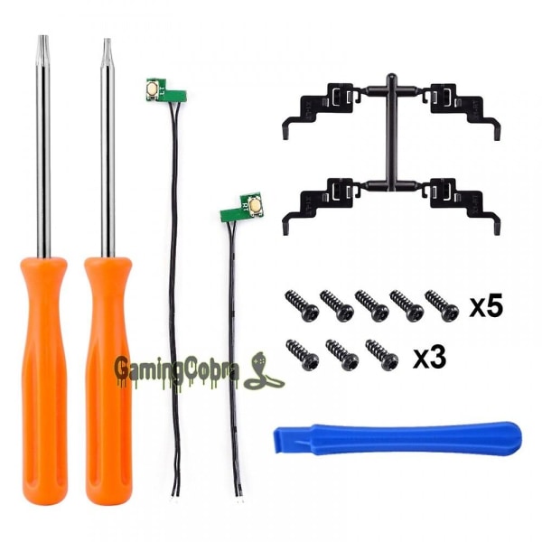 Extreme Clicky Hair Trigger Kit Custom Flashshot Trigger Stop Flex Cable Axelknappar för Xbox Series X/s Controller Svart