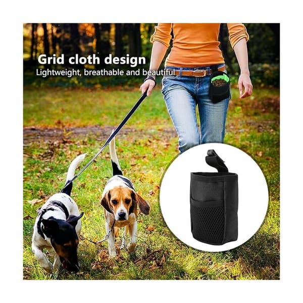 Hundgodispåsar, Hundträningsväskor, Godispåsar för husdjur (Svart)