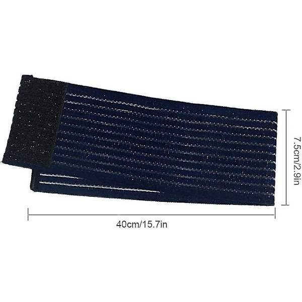 Elastisk handledskompressionsbandageomslag Vad Kalv Knä Stödbandage för Sport (1 set med 2 stycken Svart)