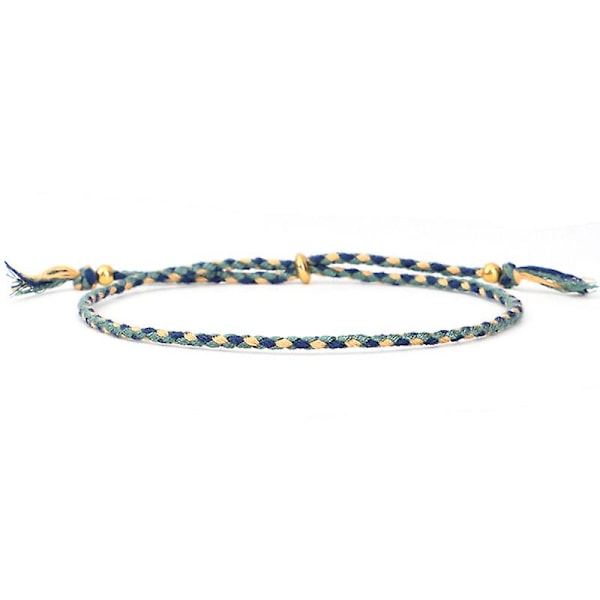 Flätad Armband, Färgglada Handgjorda String Wrap Armband, Justerbara, Armband Handgjorda Vänskapsarmband Flerfärgade
