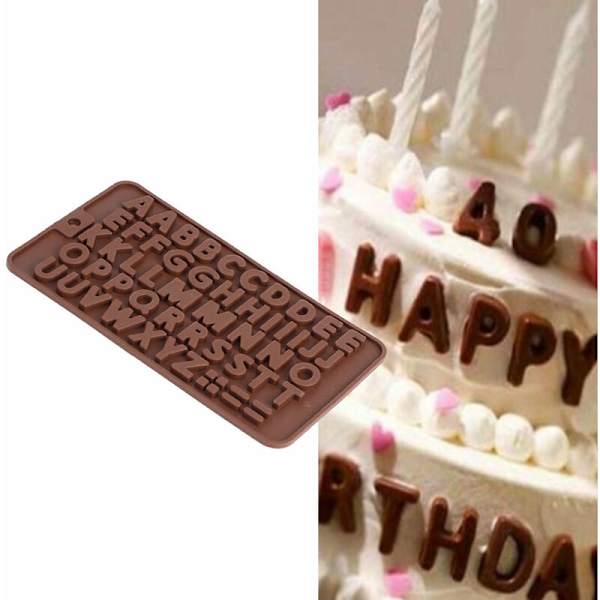 3 st 26 engelska bokstäver form silikon chokladkaka form DIY bakverktyg tillbehör