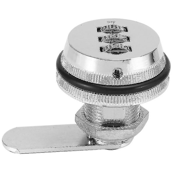 Alloy Kodkombination Cam Lock Nyckellös Post Brevlåda Skåp Rv 3 Vred Silver