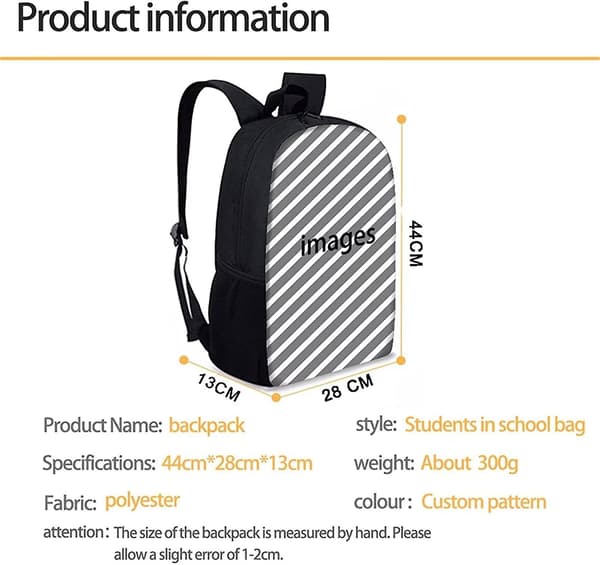 Renewold Big Shark Print Børne Rygsække Polyester Skole tasker Med Bot