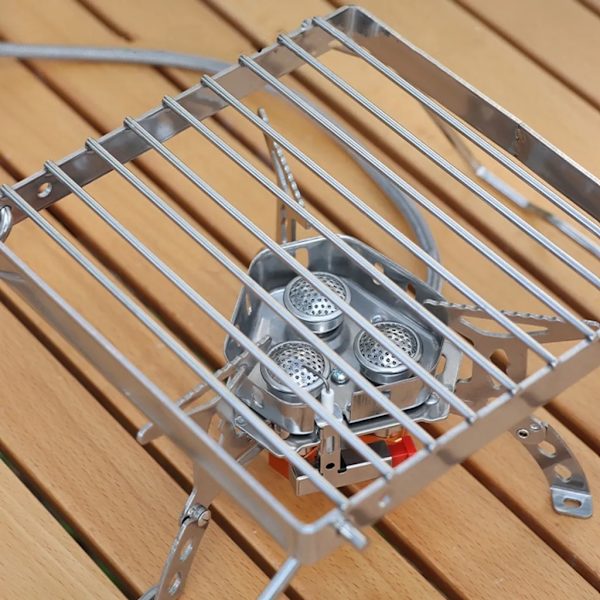 Grillställ utomhus Mini Grill Grilltak Grill Machete Spis Utomhus Rostfritt Stål Spishållare