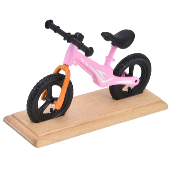Nukkekoti Mini Pyörä Metalli Komposiitti Puinen Miniatyyri Maastopyörä Nukkekoti Dekoraatio Pinkki