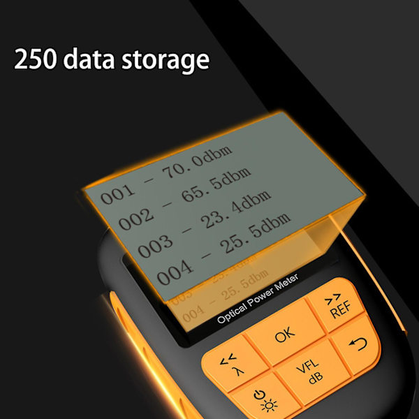 -70~+6dBm Fiberoptisk Tester RØDT Lys SC Fiberoptisk Power Meter Universal（Opladningstavle med）