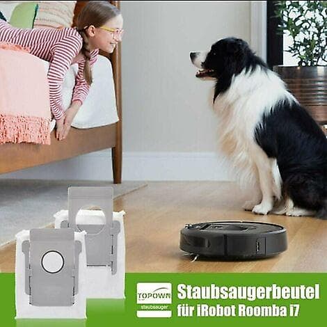 10-pak Irobot Roomba I7 Bag, Erstatningsstøvpose til Irobot Roomba I7 I7+ / I7 Plus E5 E6 E7 S9 S9+ Støvsuger