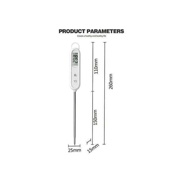BBQ-mattermometer BBQ-mattermometer Snabb temperaturmätning (Vit)
