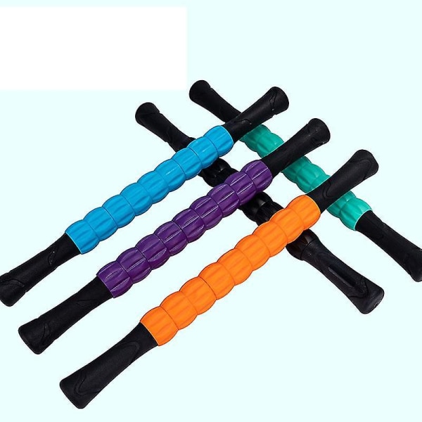 Massage Stick Roller til dybdegående vævsmassage med 360gear muskelruller til lindring af smerter og kramper (orange)