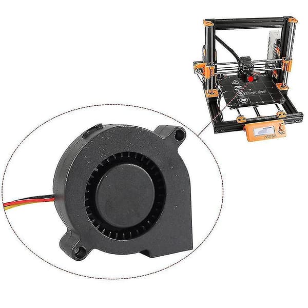 3D-printer køleventilator Prusa I3 Mk3 hydraulisk kølerhus 2pin Sleever