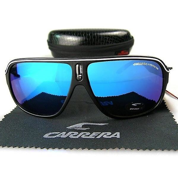 Retro Aviator Solglasögon Universal Matte Ram Riding Körsport Solglasögon（7）