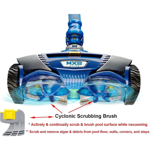 Mx8 Elite, Mx6 Elite og Maxx Pool Cleaner Cyclonic Scrubbing Brush R0714400 Udskiftning til Zodiac Polaris Mx8 Elite, Mx6 Elite og Maxx Scrubbing