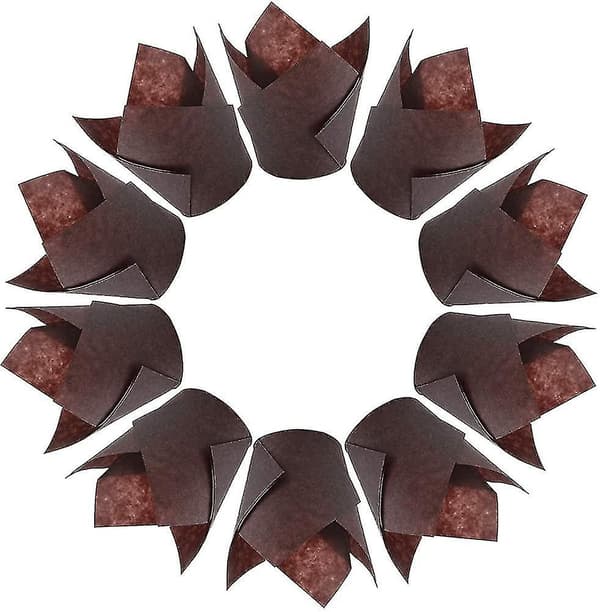 Muffinsformar, bakformar, 150 st Tulip Muffinsformar Bakformshållare An