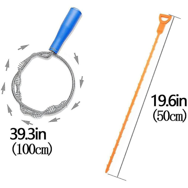 6pack Clog Remover Drain Relief Cleaner Tool,sink Drain Cleaning Brush