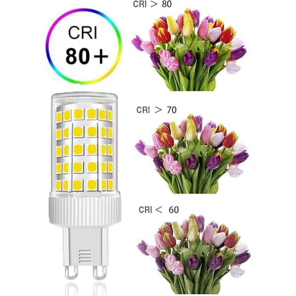 Pakke med 3 G9 LED-pærer 10w Halogenækvivalent 150w, 86 LED'er, 1000lm, 360 strålevinkel, Ultra Bright, Ac220-240v, Ikke-dæmpbar, Cool White 6000k