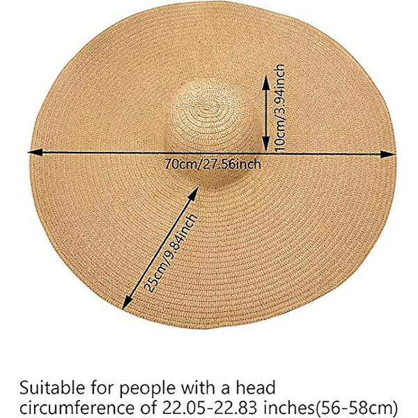 Solhatt Dame Sommer Solhatt Bred Bremskjerm Lett Pustende Sammenleggbar Strandhatt Uv-beskyttelse For Reise Hage Khaki