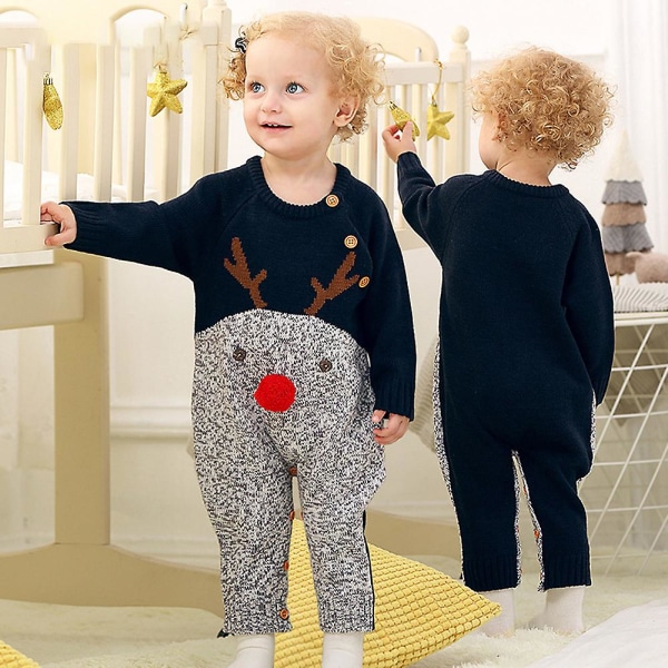 Baby jultröja Toddler långärmade kläder, barns härlig tröja till julklapp till julklapp