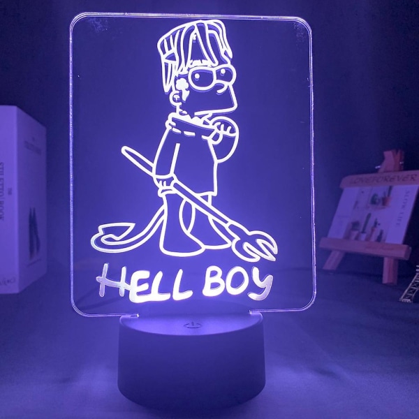 Amerikanska rapparen Lil Peep Led nattlampa för heminredningH