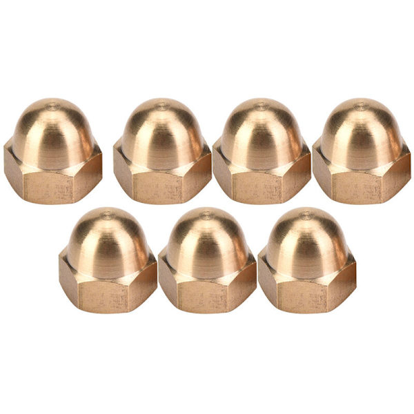 Mässing Ekorrnötter Set Dome Head Cap Hex Nut Set Fordon Fästelement (M12 5st)