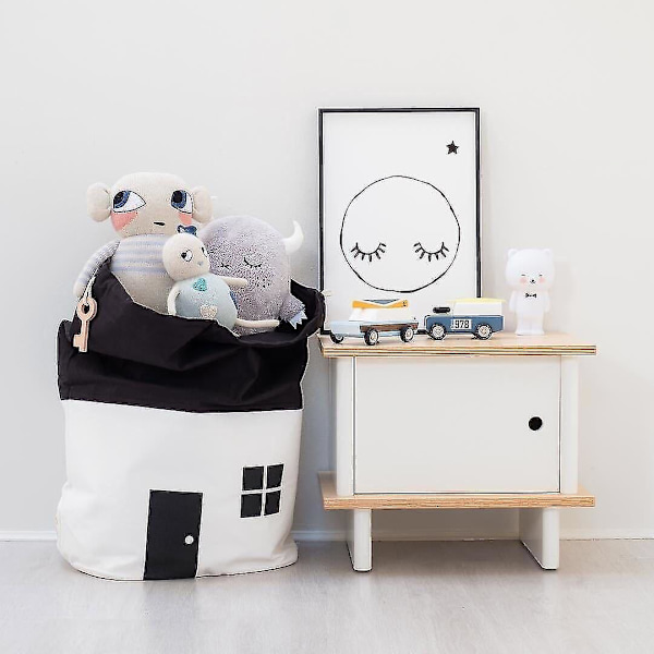 Opbevaringspose Husholdning Bærbar Gadget Organizer Dør Bag Holder Tøj Opbevaringsboks (hvid)