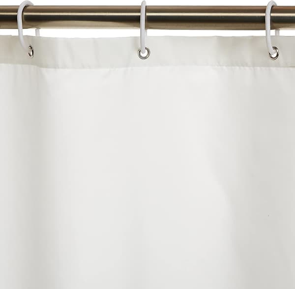 Basics Polyester-suihkuverho 180 x 180 cm, valkoinen