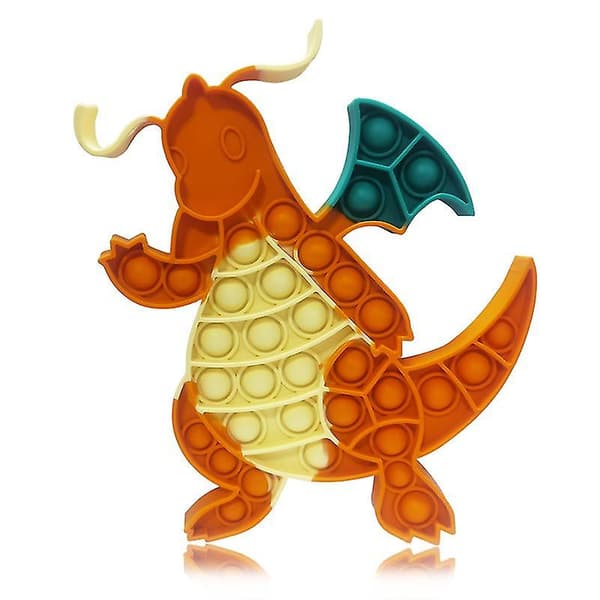 3 stk Push Pop Boble Fidget Dinosaurus Leke Sett for Barn
