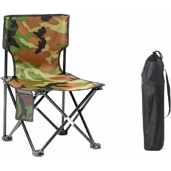 Campingbord Lättvikts Fällbart Bord med Aluminium Bricka och Bärväska Perfekt för Utomhusmatlagning Strand Vandring Fiske 42x42x72cm Kamouflage