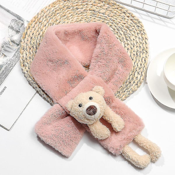 Muodi Plush Huivit Tekoturkis Plush Lämmin Rintapehmuste Karhu Ristihuivi Tuulenpitävä Huivi,wuzhou