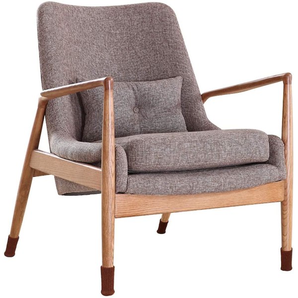 Stickade Bordsstol Benstrumpor Elastiska stol Möbelstrumpor Set Trägolvskydd för möbelben, bruna, 24-pack (mörkbrun)