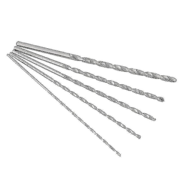 Set med 5 st spiralborr i snabbstål, runda, 5 diameter 2 mm